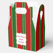 Rood, Groen, en Gouden Vakantiegame Gift Box Bedankdoosjes (Geopend)