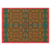 Rood, groen en goudpatroon voor kerstmis tafelkleed (Voorkant (Horizontaal))