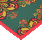 Rood, groen en goudpatroon voor kerstmis tafelkleed (Gekanteld)