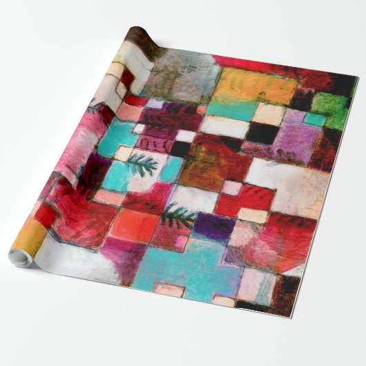 Rood Groen en Violet, Paul Klee Cadeaupapier (Uitgerold)