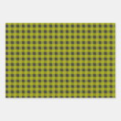 Rood, groen en wit gebundeld buffel inpakpapier vel (Voorkant 3)