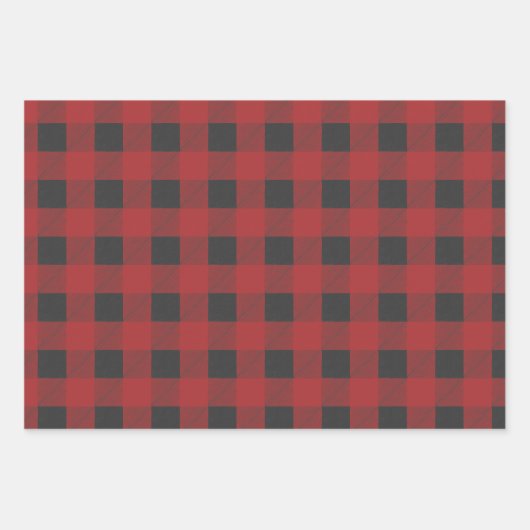 Rood, groen en wit gebundeld buffel inpakpapier vel (Voorkant)