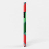 Rood, groen en wit geometrische pootafdruk Case-Mate iPhone case (Achterkant/rechts)