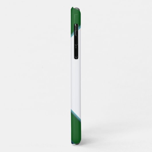 Rood, groen en wit geometrische pootafdruk Case-Mate iPhone case (Achterkant/links)