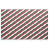 Rood, groen en wit gestreepte patroon stof (Yard (91,4 cm))