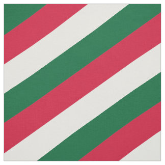 Rood, groen en wit gestreepte patroon stof