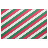 Rood, groen en wit gestreepte patroon stof (Fat Quarter)