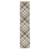 Rood groen en wit kerstplaid korte tafelloper (Voorkant)