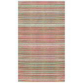 Rood, Groen en Wit Striped Patroon Tafelkleed (Voorkant)