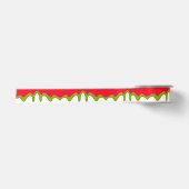 Rood groen en witte Kerstmis Satijnen Lint (Voorkant)