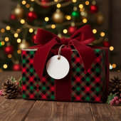 Rood, Groen en Zwart Kerstmis Buffel Plaid Cadeaupapier