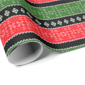 Rood groen en zwart modderdoek inpakpapier (Rol Hoek)