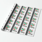 Rood Groen en Zwart Tribal Kwanzaa Cadeaupapier (Uitgerold)