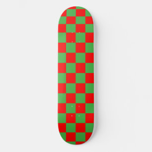 Rood groen gecontroleerd patroon persoonlijk skateboard