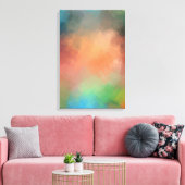 Rood Groen Geel Blauw Moderne Kleurrijke Abstracte Canvas Afdruk (Insitu (Woonkamer))