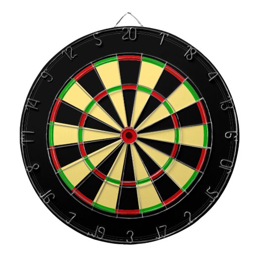 Rood Groen Geel Feest Dartbord (Voorkant)