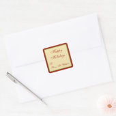 Rood-Groen Gepersonaliseerde Kerst Gift Label Stic (Envelop)
