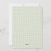 Rood Groen Geplaagd Patroon Vrolijk Kerstfeest 3 F Feestdagenkaart (Achterkant)