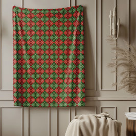 Rood groen geplakt deken voor vakantie warmte