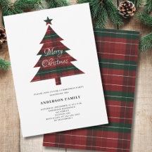 Rood groen geplakt kerstboomfeest