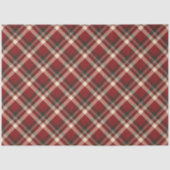 Rood groen geruit Buffalo patroon Kerstmis Tissuepapier (Voorkant)