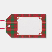 Rood & Groen geruit Cadeaulabel (Achterkant Horizontaal)