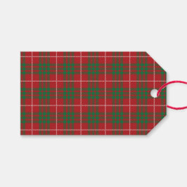 Rood & Groen geruit Cadeaulabel