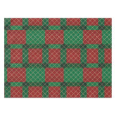 Rood groen geruit Kerstmis Tafelkleed (Voorkant (Horizontaal))