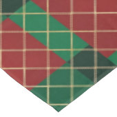 Rood groen geruit Kerstmis Tafelkleed (Gekanteld)