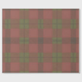 Rood groen geruit patroon cadeaupapier (Vlak)