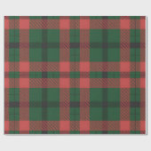 Rood groen geruit patroon cadeaupapier (Vlak)
