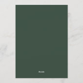 Rood groen geruit tartan patroon trouwen kaart (Achterkant)