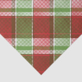 Rood groen geruite klassieke kerstvakantie patroon tissuepapier (Detail)