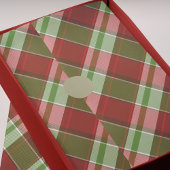 Rood groen geruite klassieke kerstvakantie patroon tissuepapier