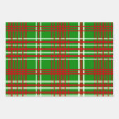 Rood & Groen geruite Tartan 3 Hoge Kwaliteit Leven Inpakpapier Vel (Voorkant 3)