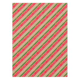 Rood groen gestreept holly vrolijk helder tafelkle tafelkleed
