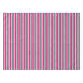 Rood - groen gestreept horizontaal patroon tafelkleed (Voorkant (Horizontaal))