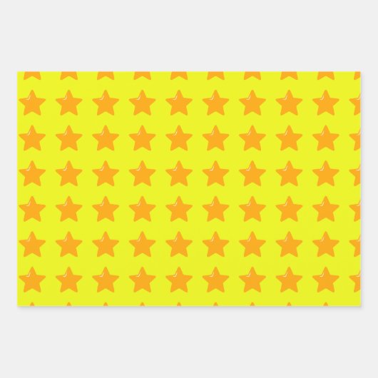 Rood groen gestreept inpakpapier - Gouden sterren (Voorkant 2)