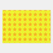 Rood groen gestreept inpakpapier - Gouden sterren Vel (Voorkant 2)