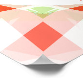 Rood Groen Glans Heldere Sternaam Kwekerij Decor Poster (Hoek)