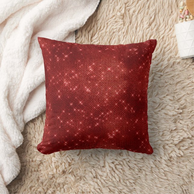 Rood Groen Glitter Kerstmis Kussen (Deken)
