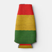 Rood groen goud flesjeskoeler (Voorkant)