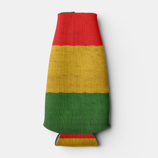 Rood groen goud flesjeskoeler (Voorkant)