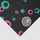 Rood Groen Goud Glitter Polka Dots Kerstmis Tissuepapier (Detail)