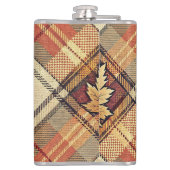 ROOD GROEN GOUD HERFST PLAID PATRONEN MET BLADEREN HEUPFLES (Achterkant)