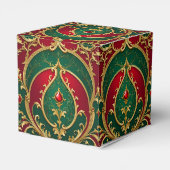 Rood Groen Goud Kerstcadeau doos Bedankdoosjes (Achterkant)
