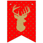 Rood Groen Goud Kerstmis Vlaggetjes (Tweede vlag)