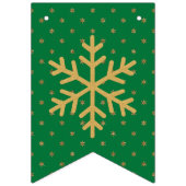 Rood Groen Goud Kerstmis Vlaggetjes (Eerste vlag)