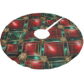ROOD GROEN & GOUD KERSTPLAID PATRONEN KERSTBOOM ROK (Gekanteld)