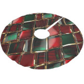 ROOD GROEN & GOUD KERSTPLAID PATRONEN KERSTBOOM ROK (Gekanteld)
